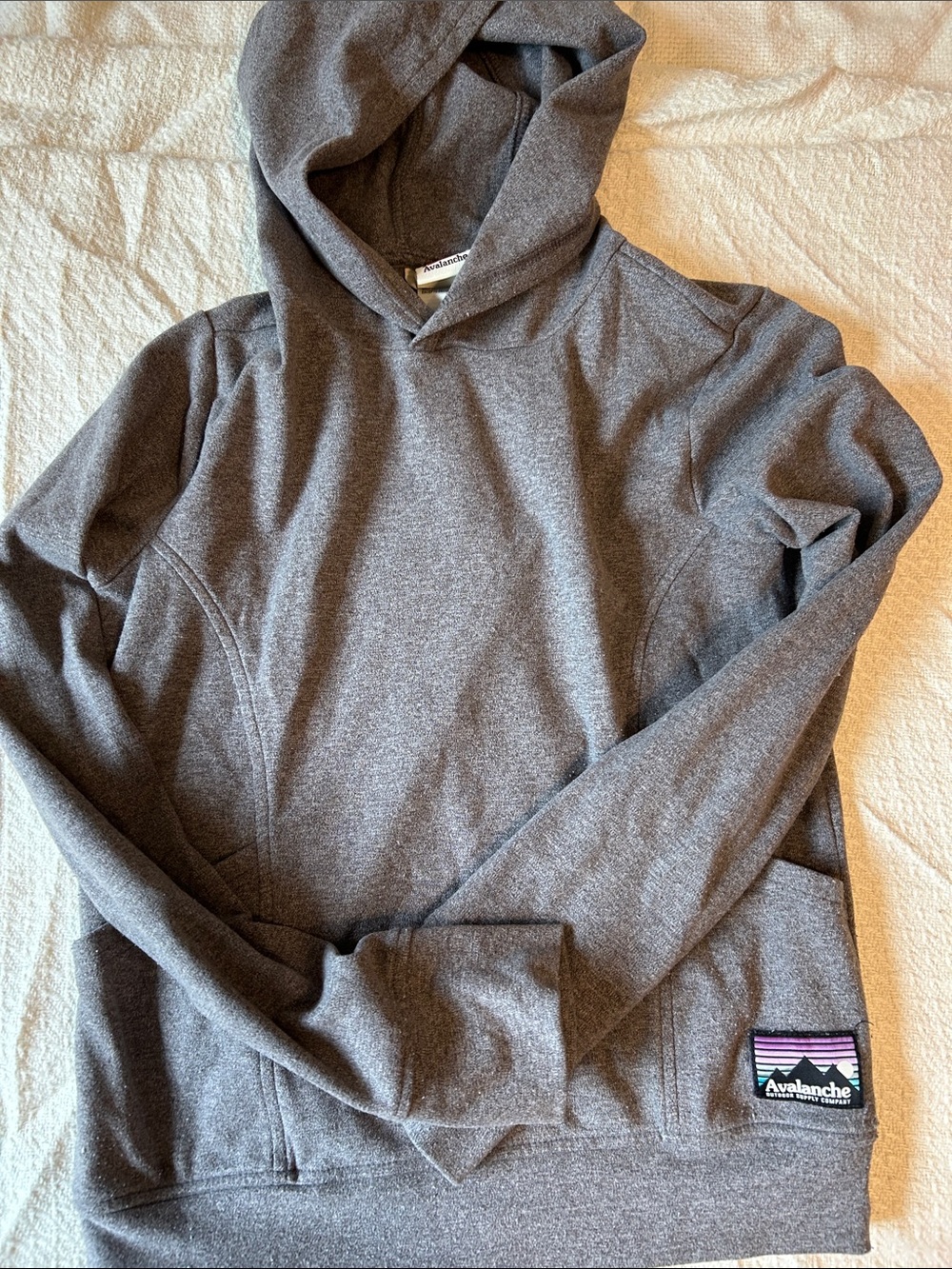 Avalanche Heather Gray Hooded Pullover